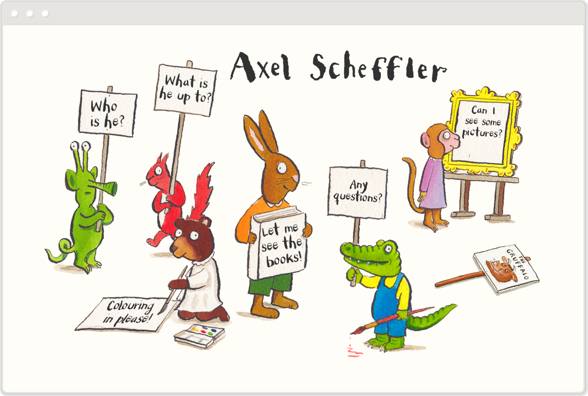 A page about The Gruffalo on Axel Scheffler's site